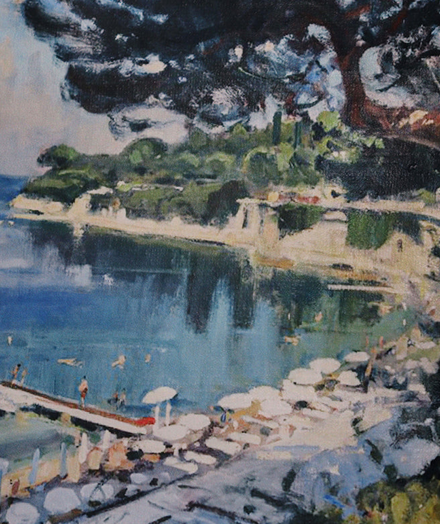 Le Soleil Schultertasche mit Print 