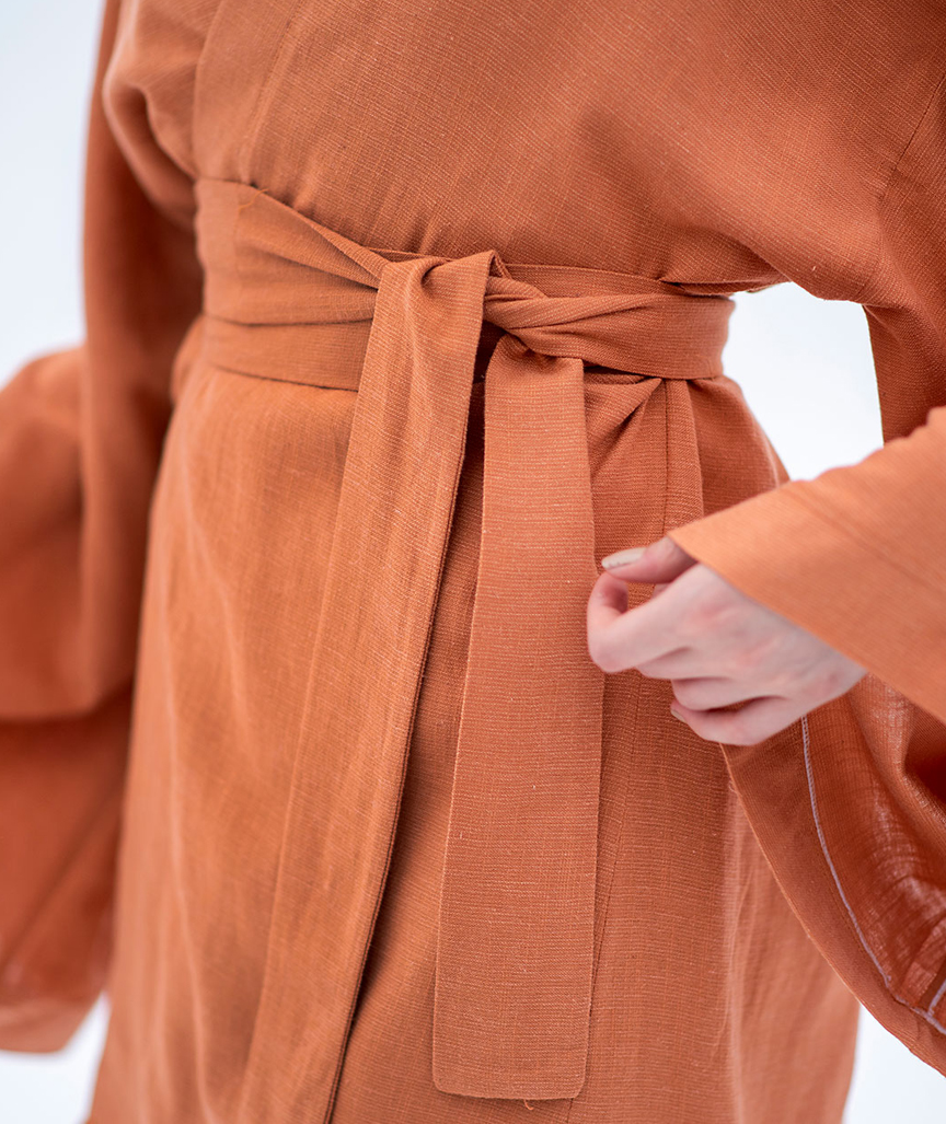 Leinen Kimono Medium