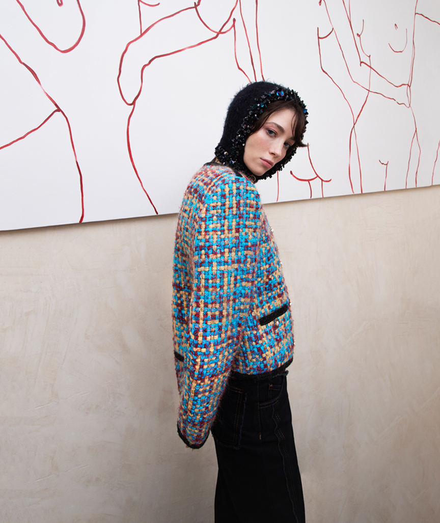 Vintage Jacke mit Knöpfen