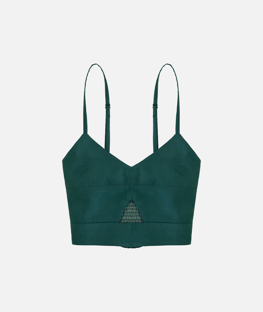 Crop-Top mit dünnen Trägern