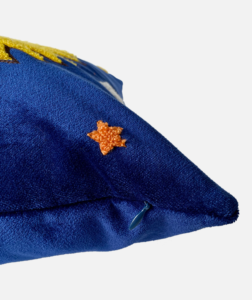 Hello Sunshine Punch Needle Velvet Pillowcase 