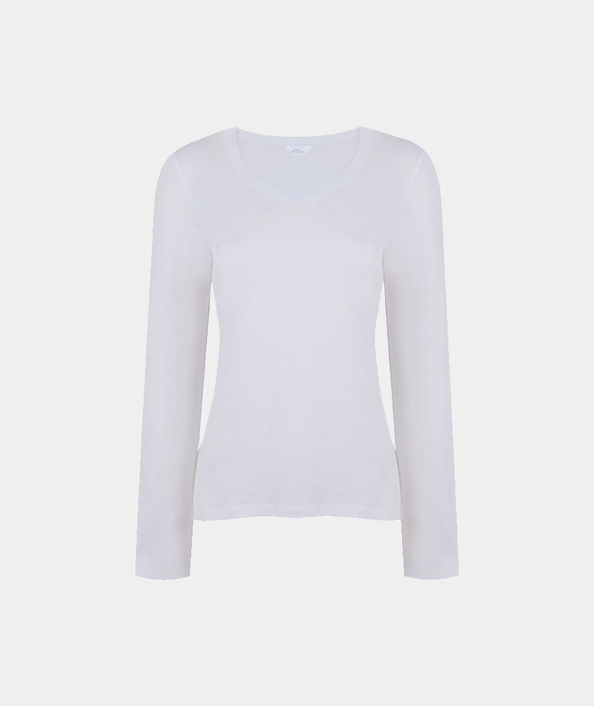 Blanche Round-Neck Long Sleeve