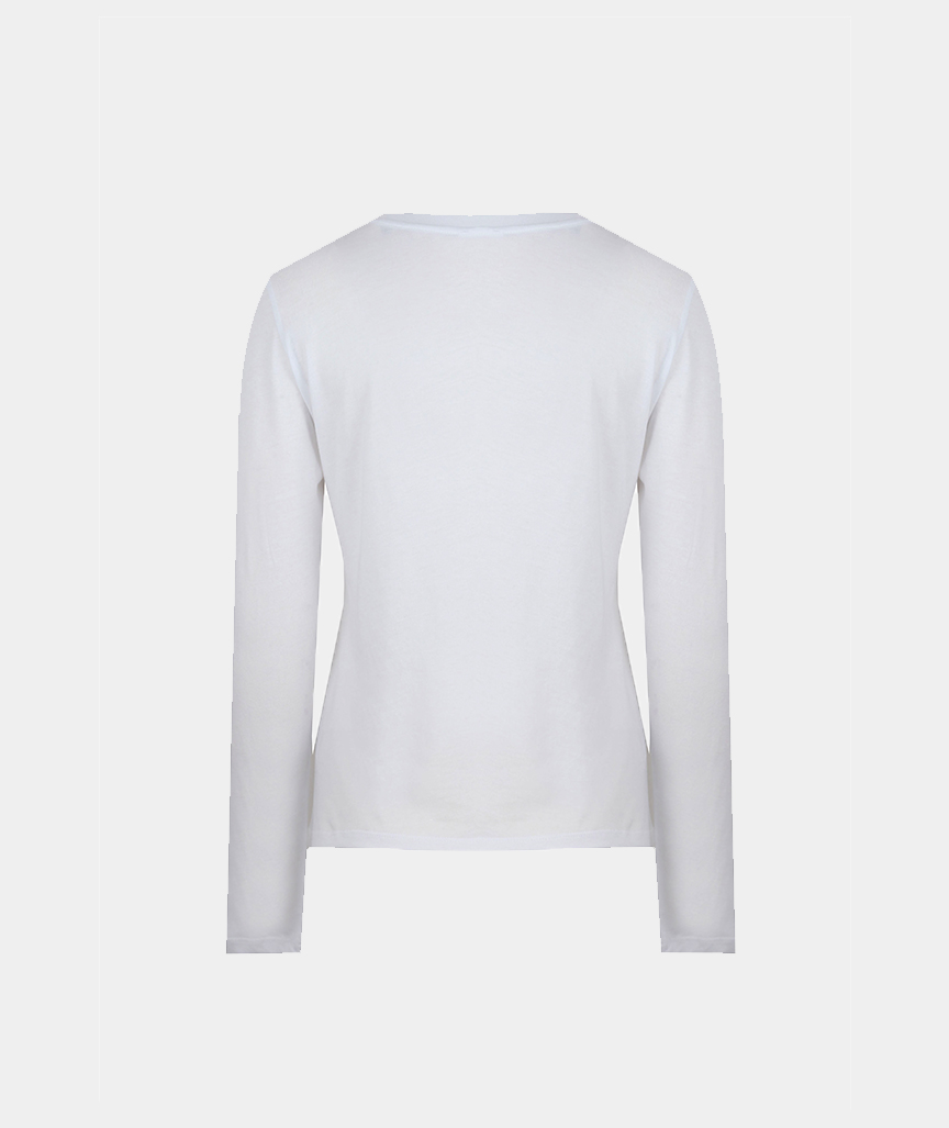 Blanche Round-Neck Long Sleeve