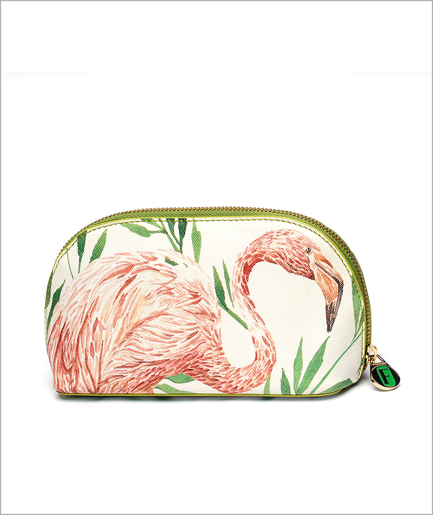 Aura Kosmetik Tasche in Flamingo