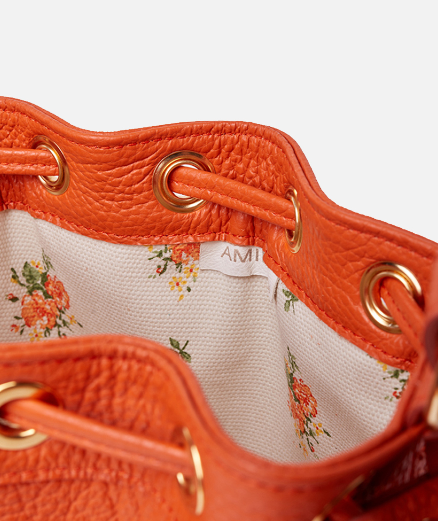 Amira Mini Bucket Bag Orange