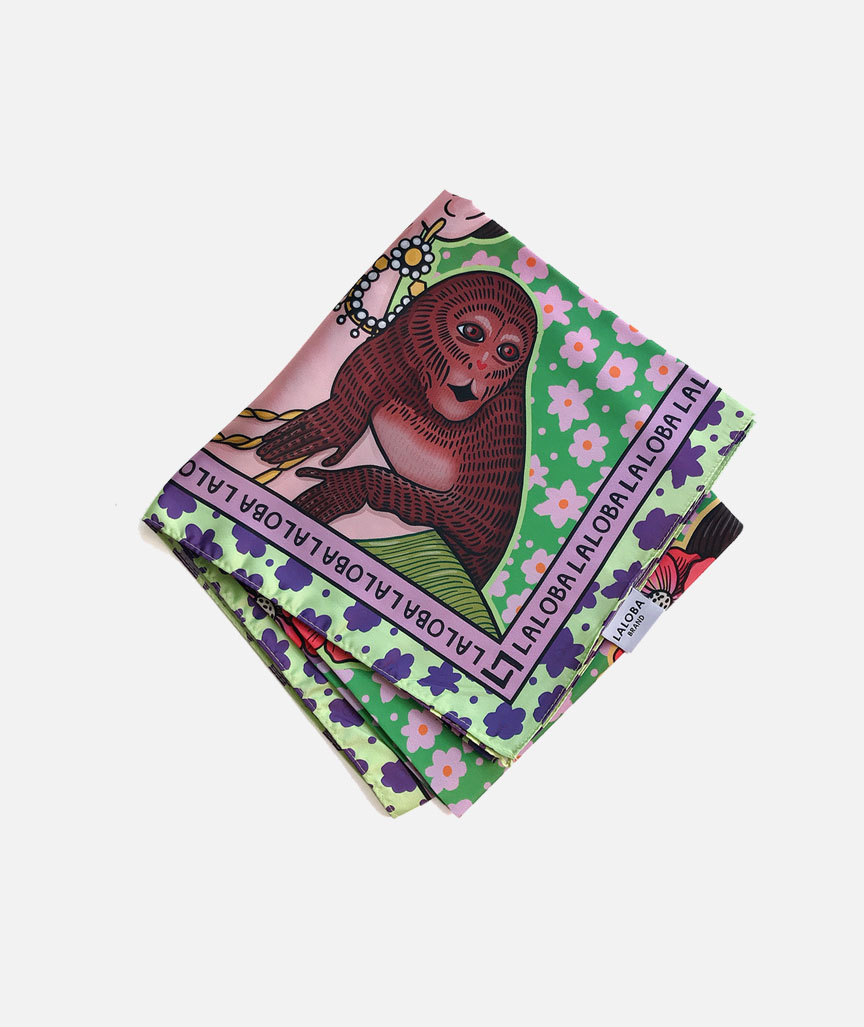 Frida Kahlo Pink Scarf