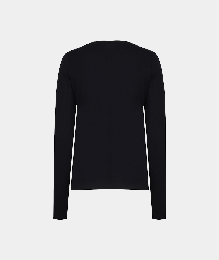Blanche Round-Neck Long Sleeve
