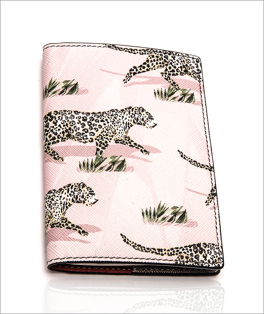 Gemma Passport Holder in Leopard