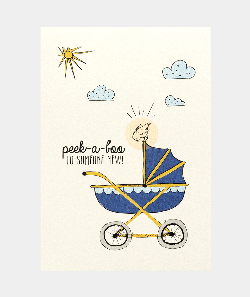 Peek A Boo To Someone New Baby Card