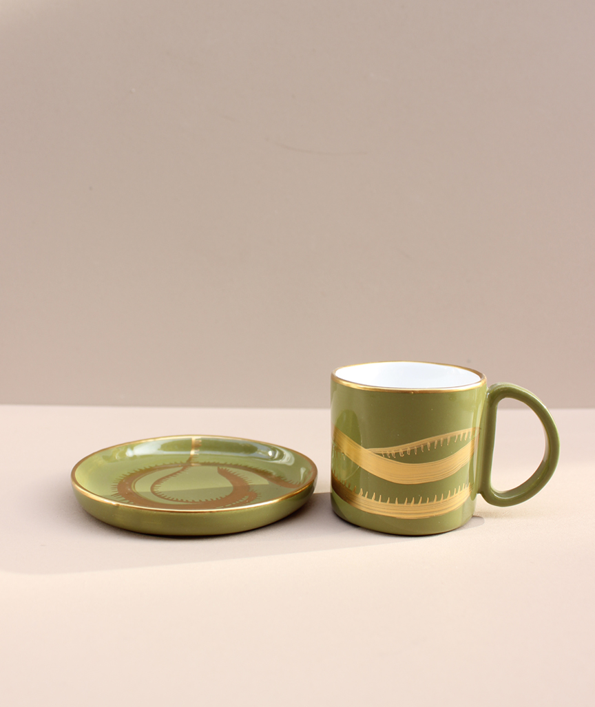 Espressotasse aus Keramik Set