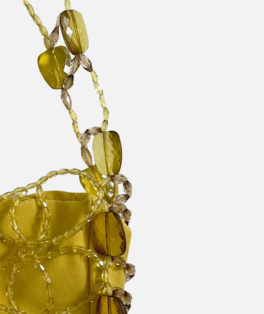 Dark Gold Glam Tasche