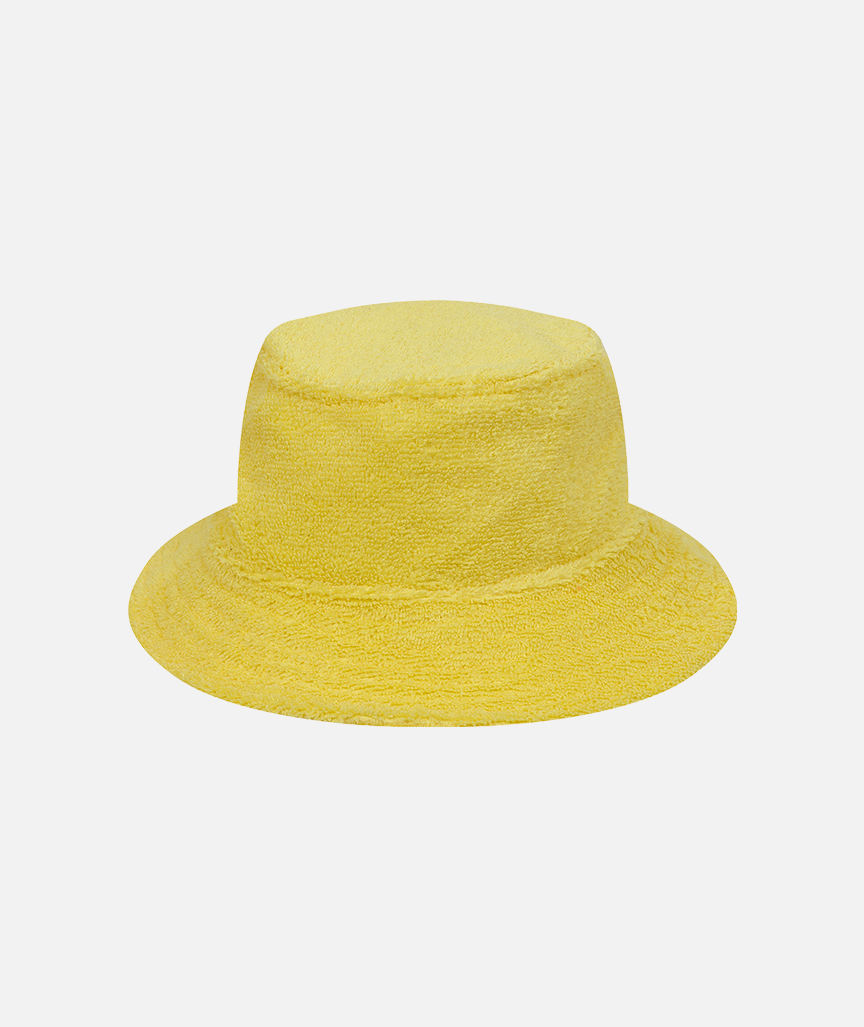 YELLOW-TERRY-BUCKET-BACK Gelber Terry-Fischerhut