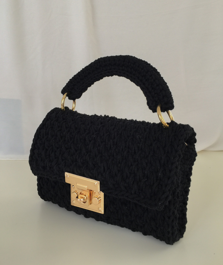 Wicker Bag Black