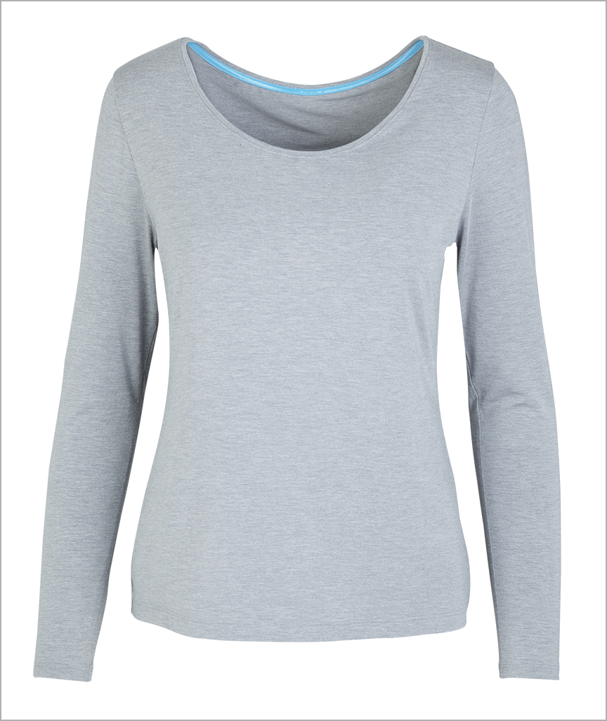 Grey "Two" – Long Sleeve Shirt from Vitadylan™