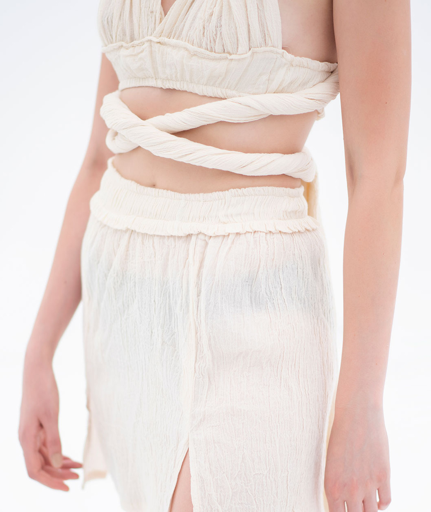 Goddess verstellbares Crinkle Top