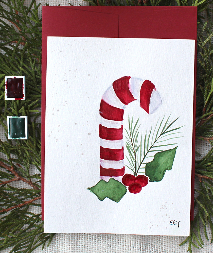 25PVFyEIpIQ6NJ Weihnachtsgebäck Weihnachtskarte