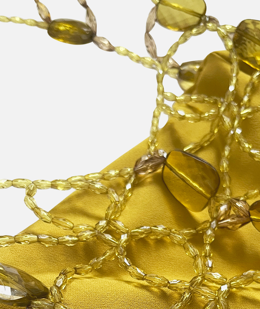 Dark Gold Glam Tasche