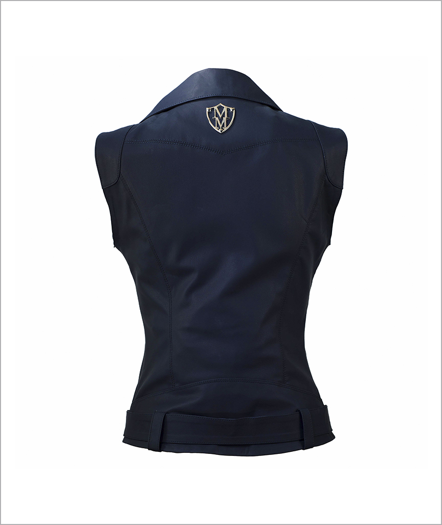 Lederweste „Navy Anna“