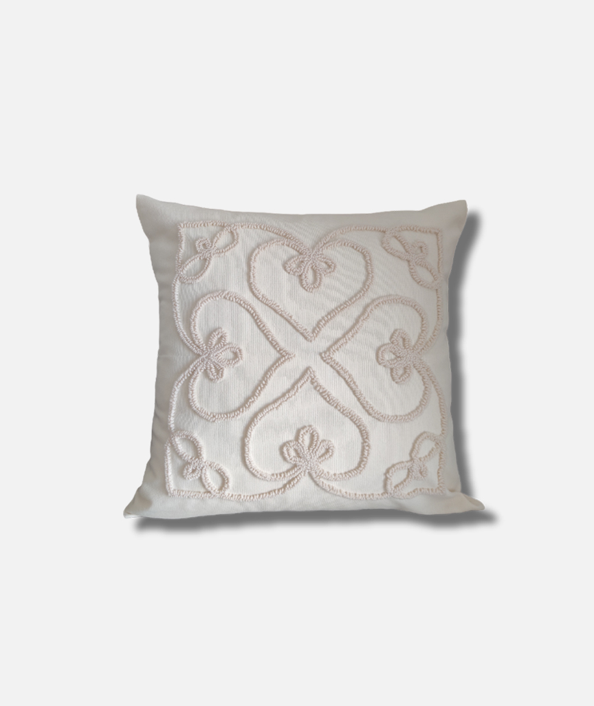 Josie Punch Needle Embroidered Pillow