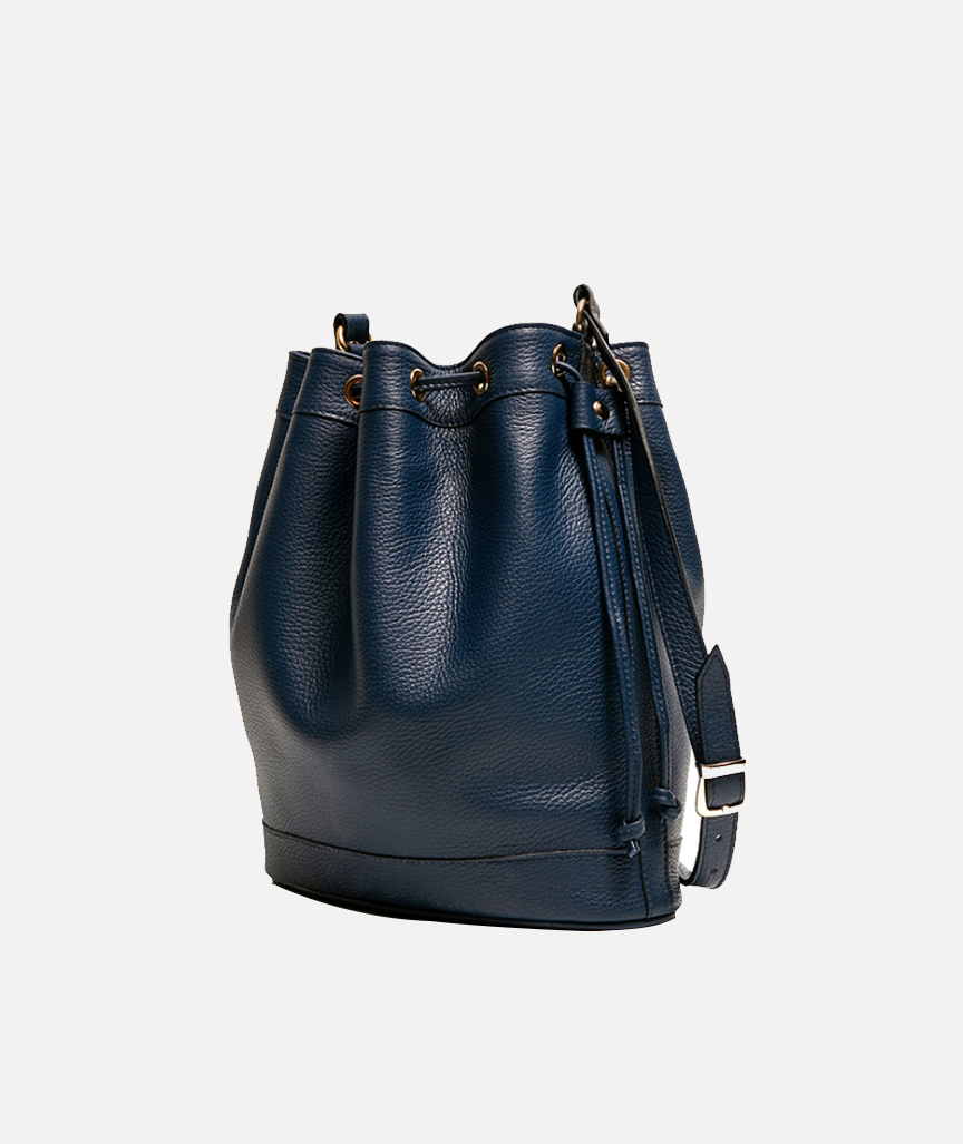 Amira Bucket Bag Dark Blue