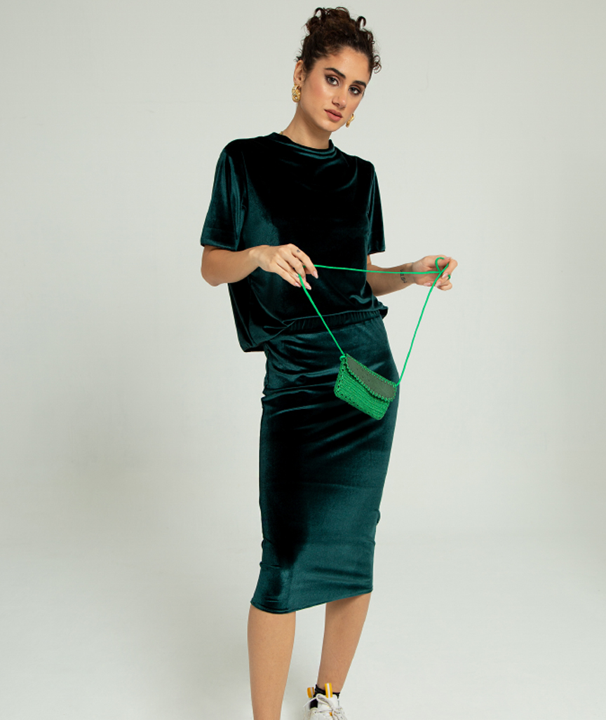 11-SMARAGD-SHORT-SLEEVE-TOP-4 Smaragd Samt-Kurzarm-Top