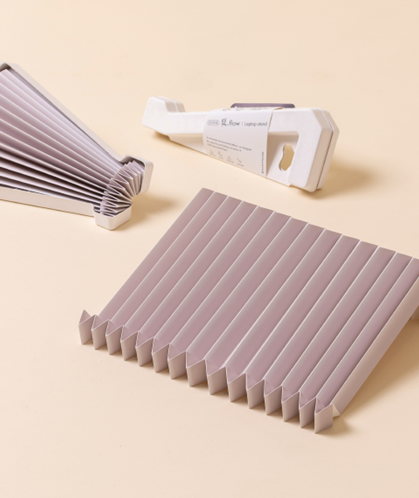 4uLN0tq6pIGIUr 90g Laptopständer aus Recyclingpapier "g.flow" Helllila