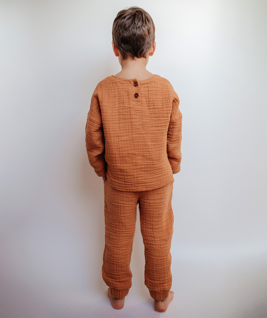 Long Sleeved Children’s Sweatshirt Tan
