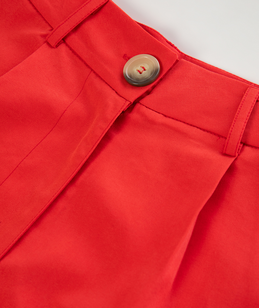 High Waisted Plated Shorts