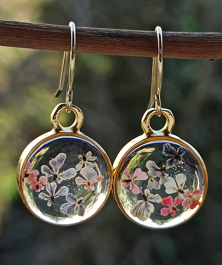 FRL205_1 Joy and Happiness Ohrringe mit Blumen