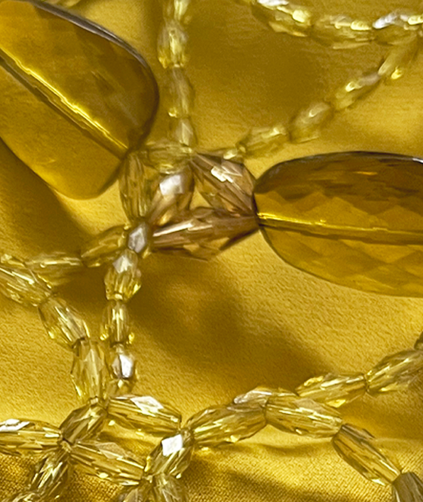 Dark Gold Glam Tasche