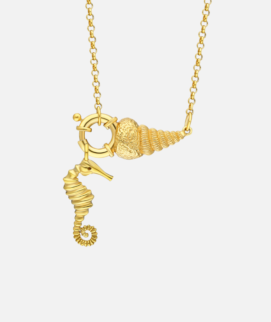 Sollen wir tanzen Halskette mit Seepferdchen Charme