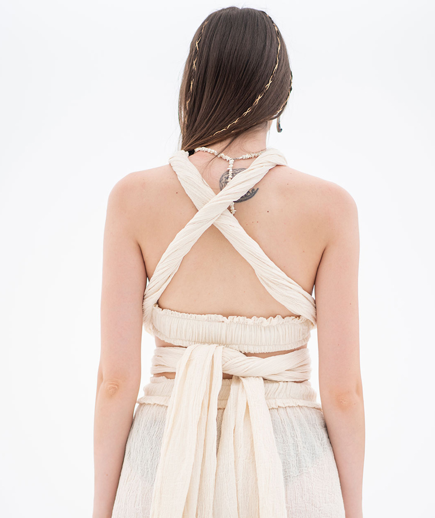 Goddess verstellbares Crinkle Top