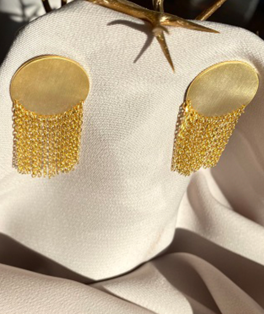 dot-ohrringe-golf Punkt Ohrringe Gold
