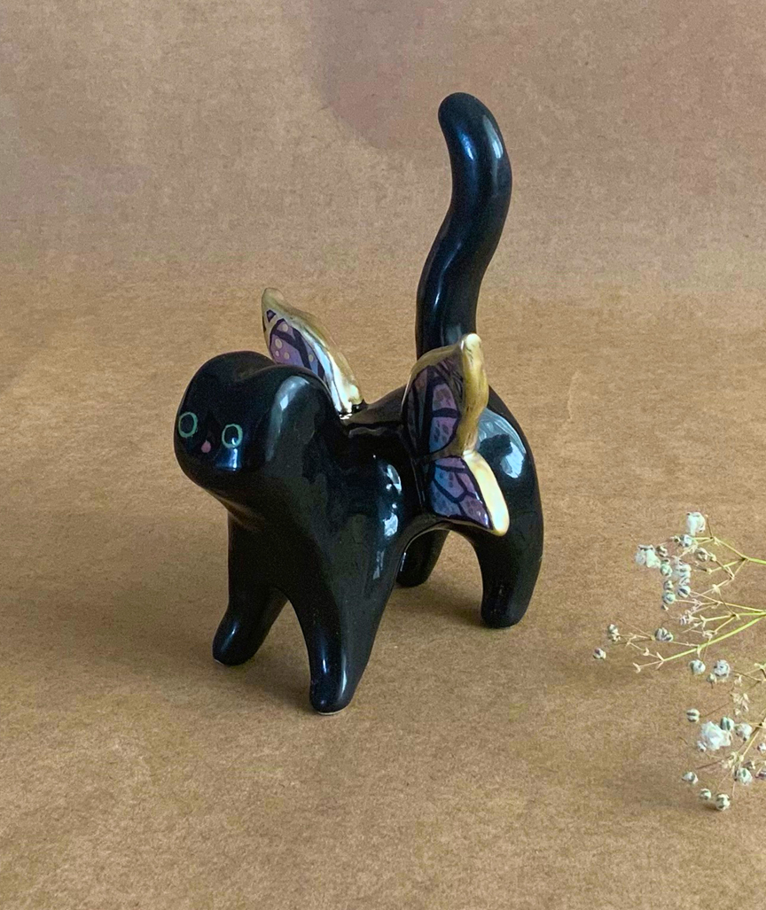 Schmetterling Katzen Figur