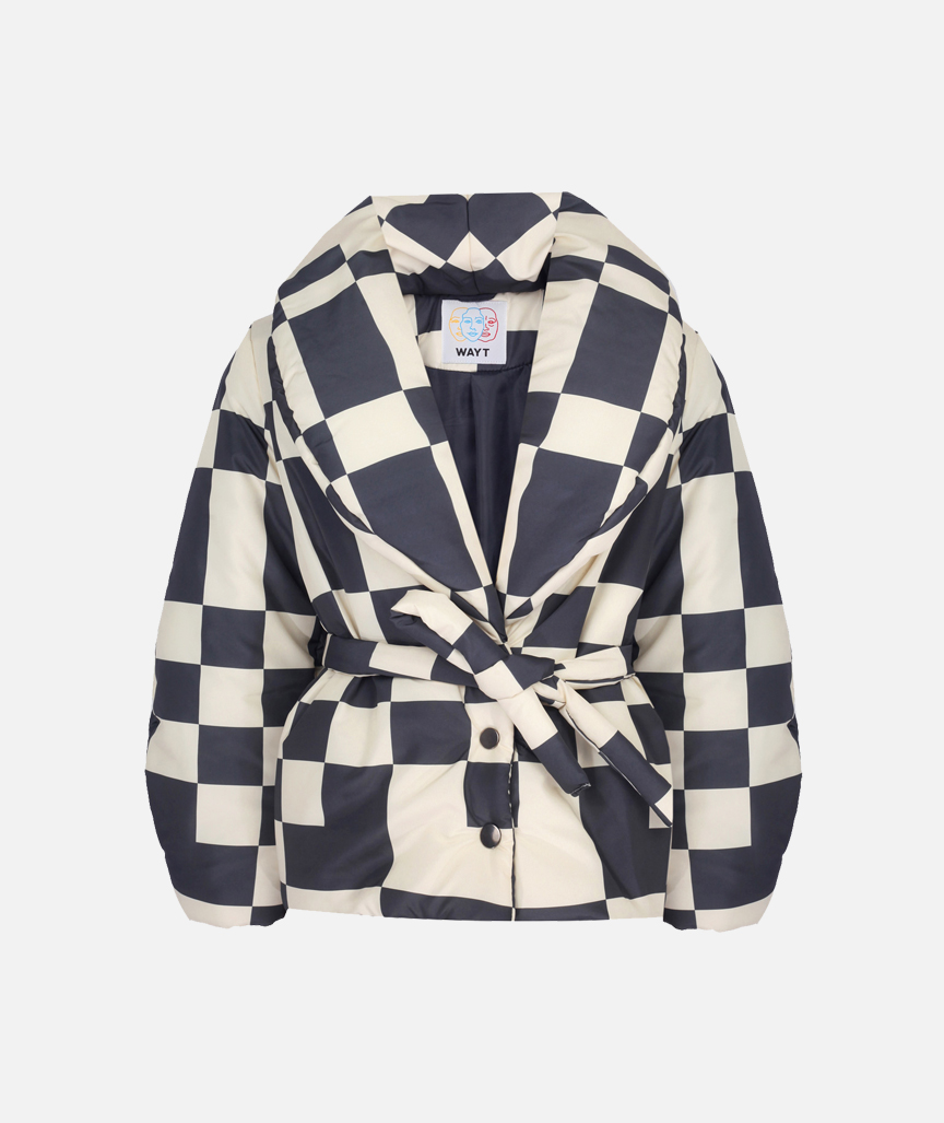 Cosmic Distortion Puffer Coat