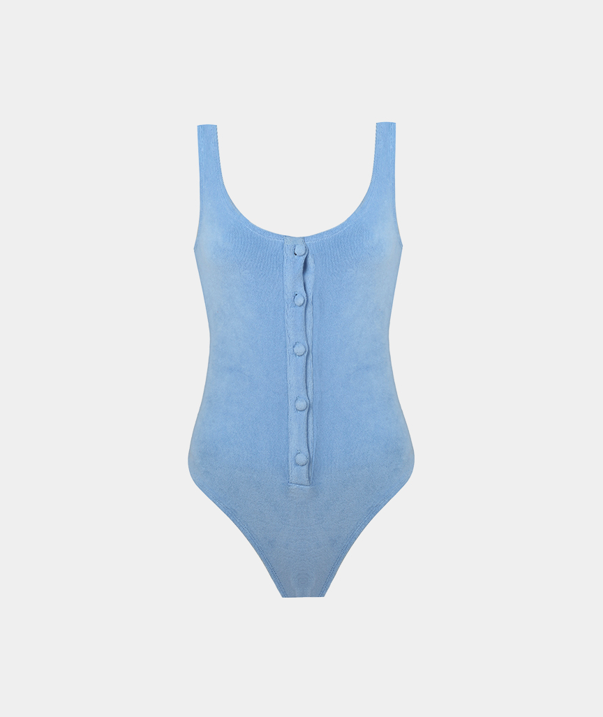 Terry-Bodysuit_mavi_1 Frottee Bodysuit in Blau
