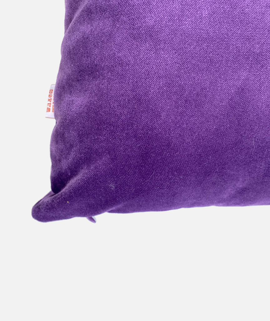 Crescent Moon Punch Needle Velvet Pillowcase 