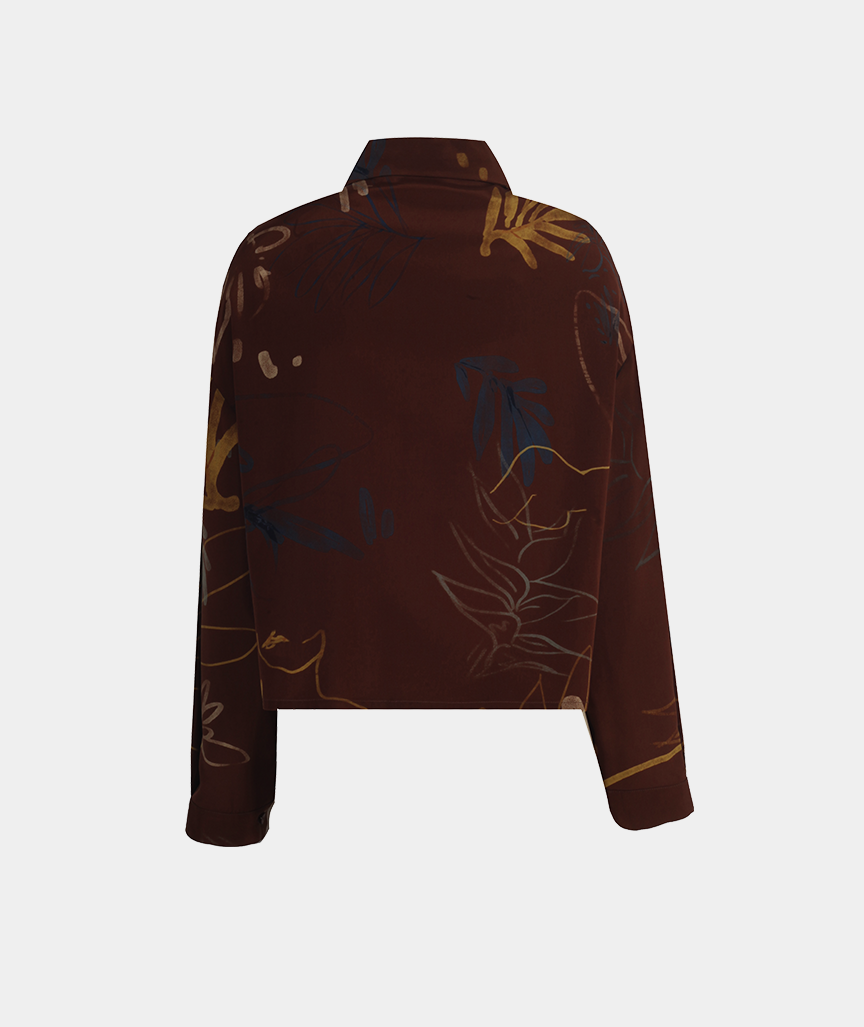 LAIKA_MELLOW-SHIRT-2 Mellow Bluse mit Palo Santo Coco Muster