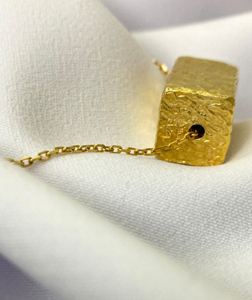 sterling-silber-kette Oblong Kette Gold