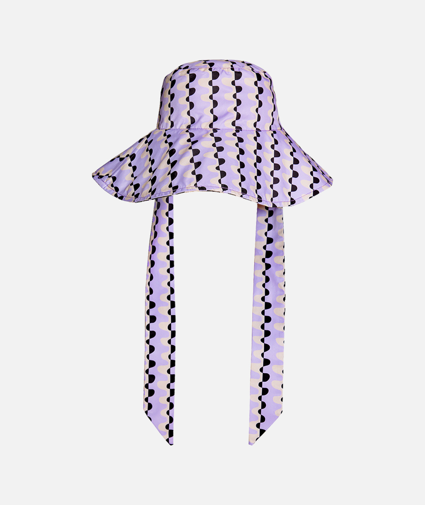 Sonic Adventure Sound Wave Patterned Double-Sided Bucket Hat