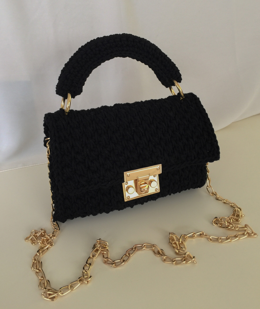 Wicker Bag Black