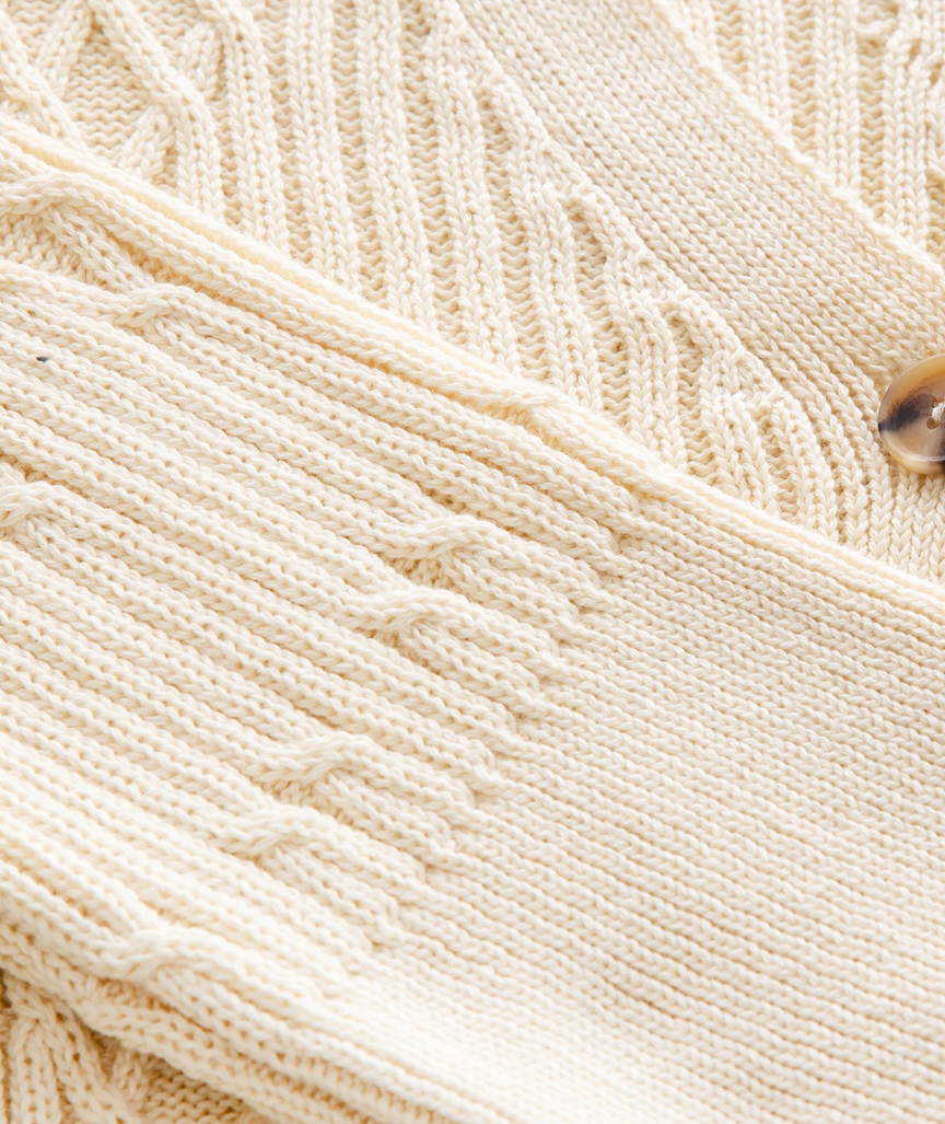 Strick-Cardigan mit V-Ausschnitt