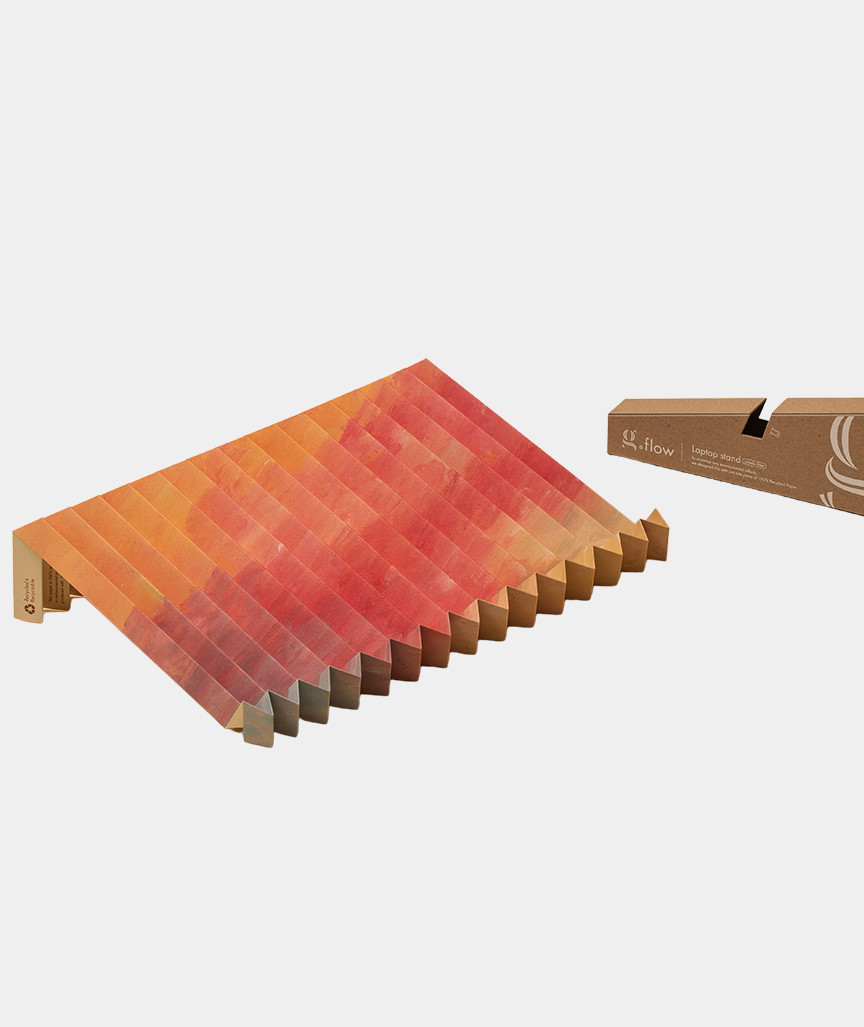 45g Laptopständer aus ph-neutralem Recyclingpapier "g.flow" Sunset