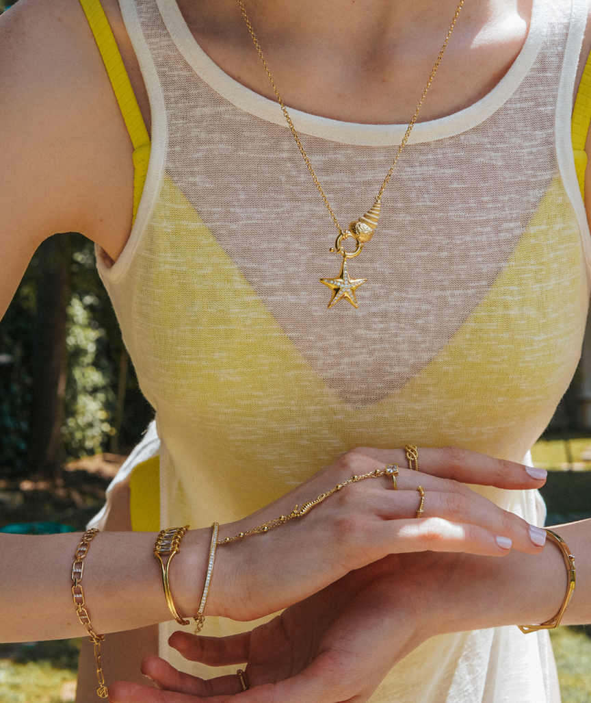 Shell We Dance Necklace With Starfish Charm