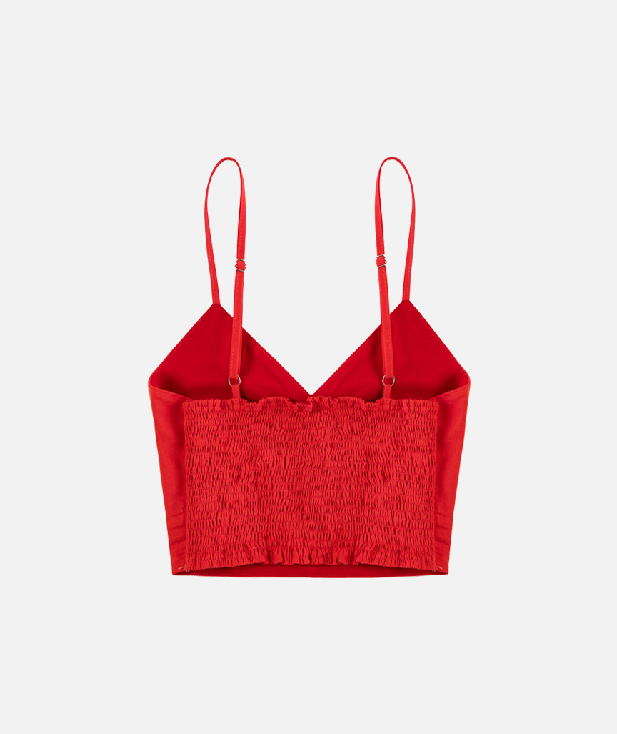 Crop-Top mit dünnen Trägern