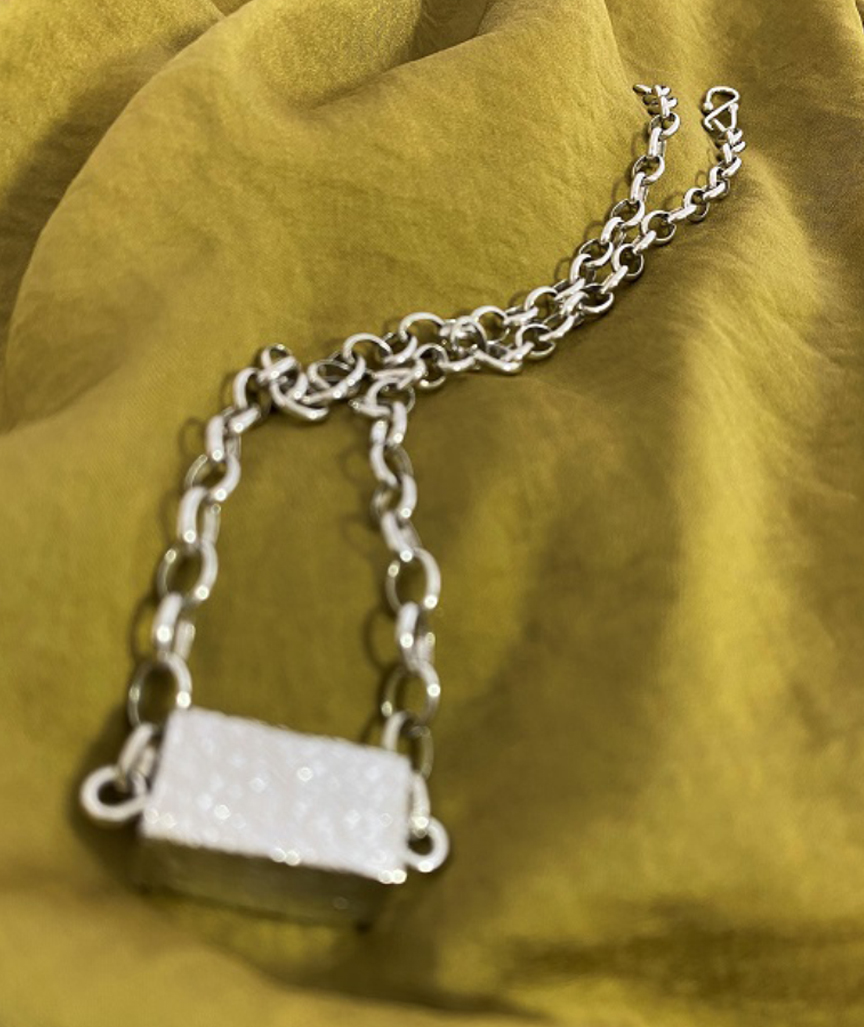 MYMigma-KettexeOWqFbHZQRR5 Oblong Choker Silber