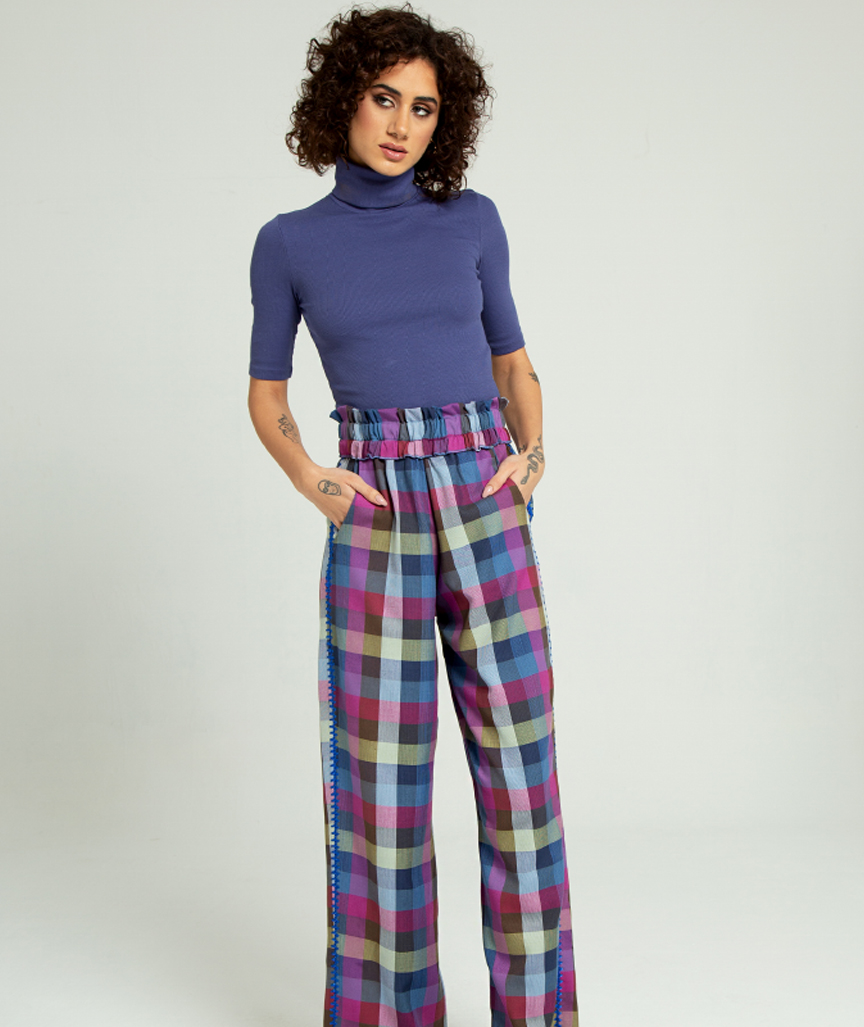 9-MERVE-VICHY-BLUE-PANTS-1 Merve Vichy Blaue Hose