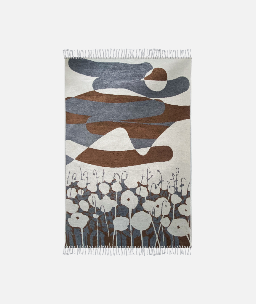 4-arka Floral Teppich