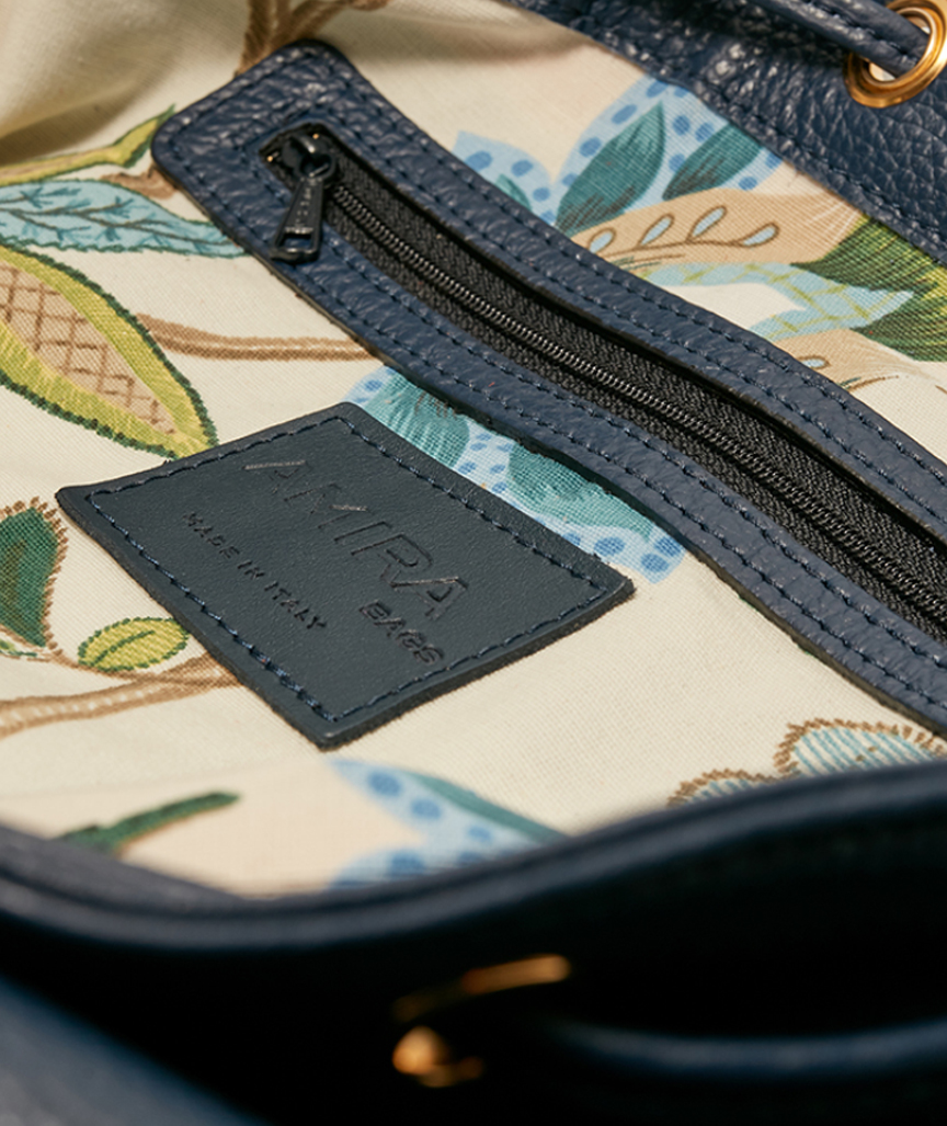 Amira Bucket Bag Dark Blue