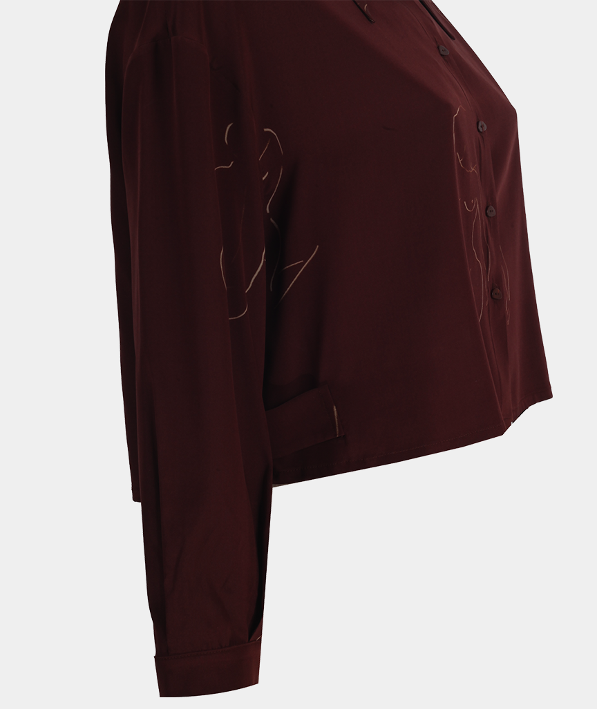 LAIKA_MELLOW-SHIRT-WITH-MARSALA-PATTERN-4 Mellow Bluse mit Marsala Muster